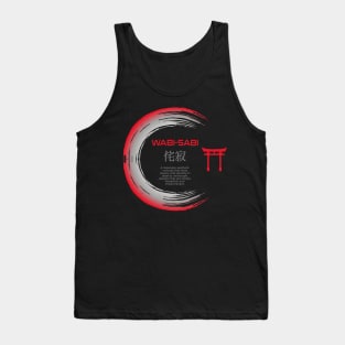 Kanji Symbol Meaning Wabi Sabi Japanese Enso Circle Budhism Zen Lovers 674 Tank Top